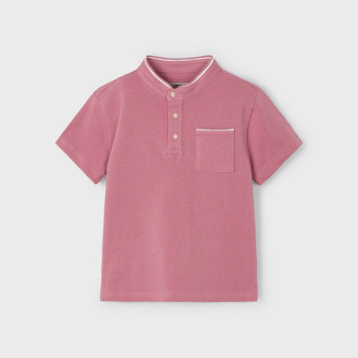 Guava Mao Collar Polo