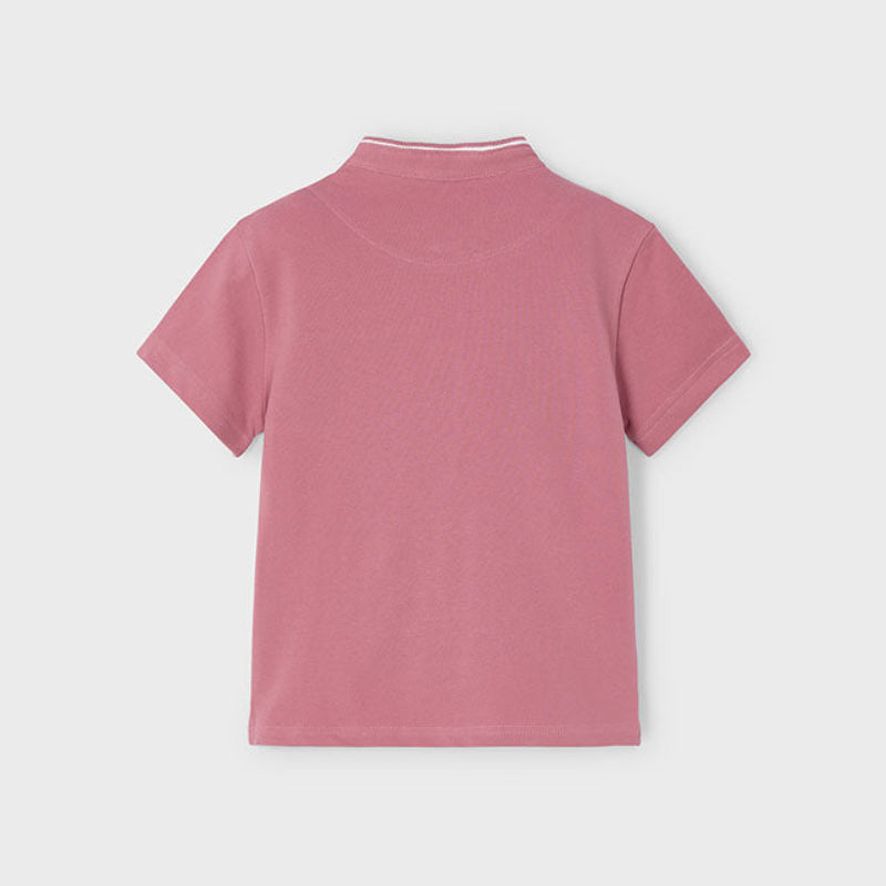 Guava Mao Collar Polo