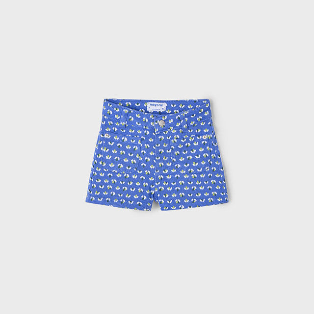 Indigo Floral Twill Shorts
