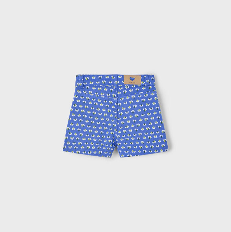 Indigo Floral Twill Shorts