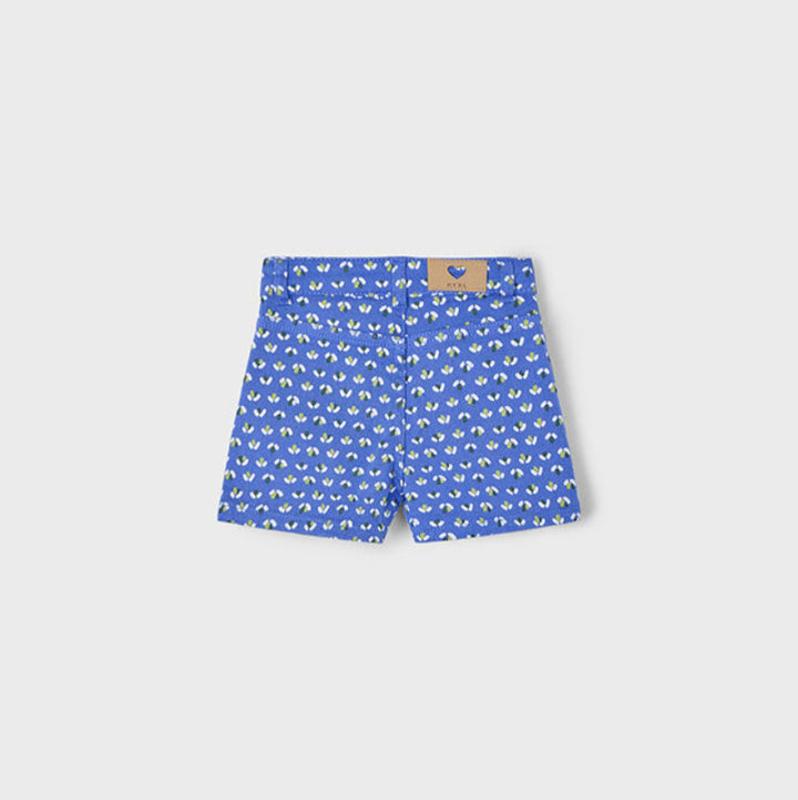 Indigo Floral Twill Shorts