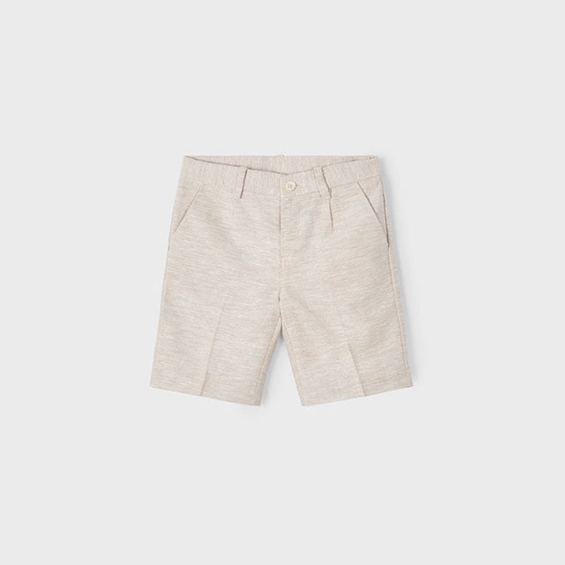 Sand Linen Dress Shorts