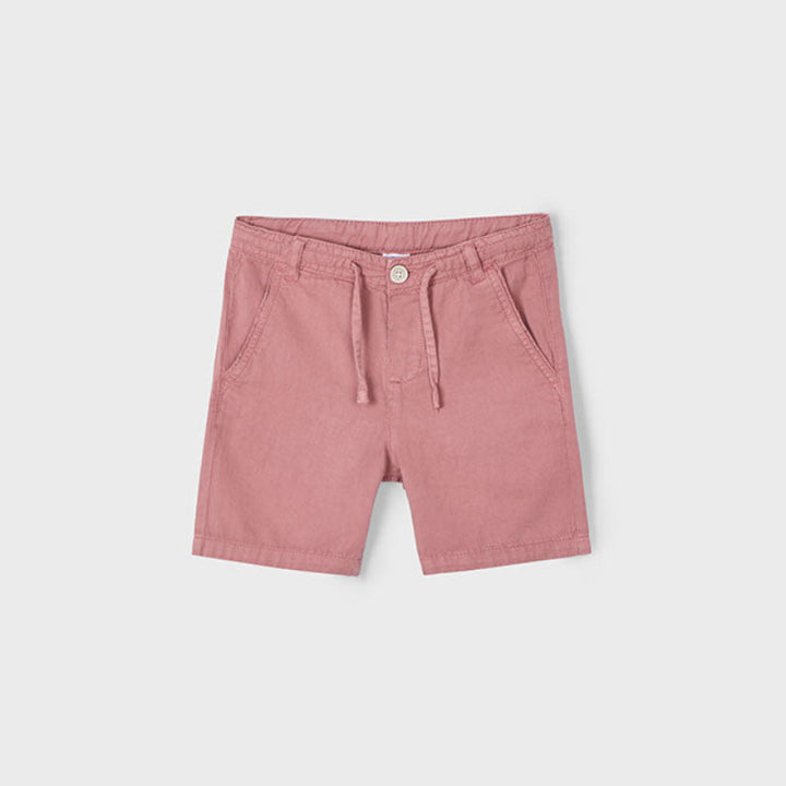 Guava Linen Bermuda Shorts
