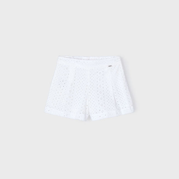 White Eyelet Shorts