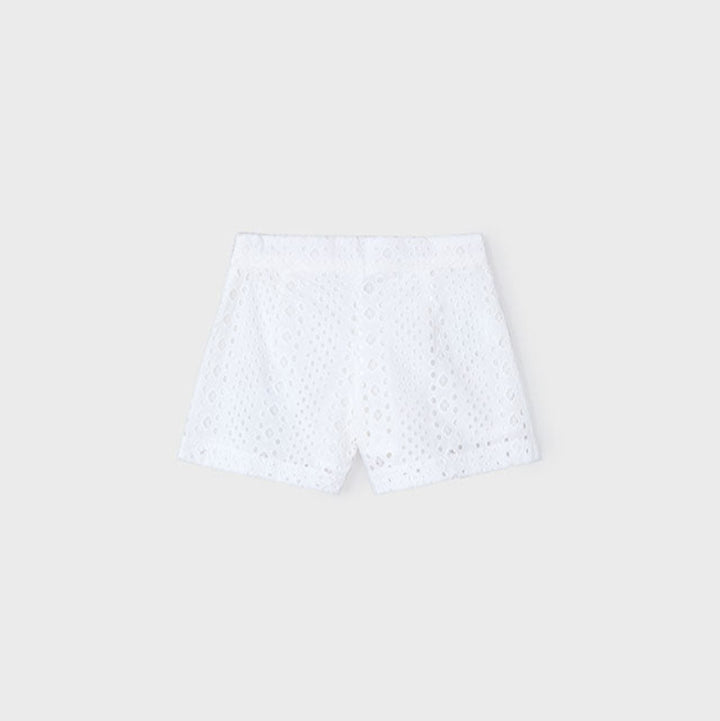 White Eyelet Shorts
