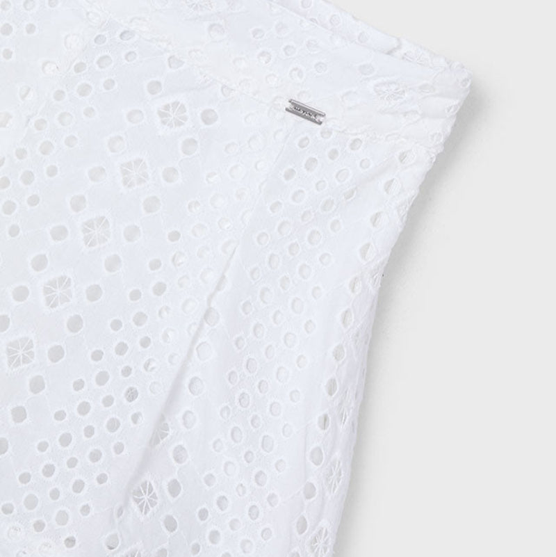 White Eyelet Shorts