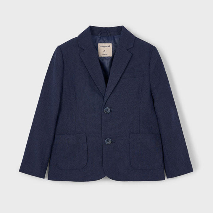 Navy Linen Blazer