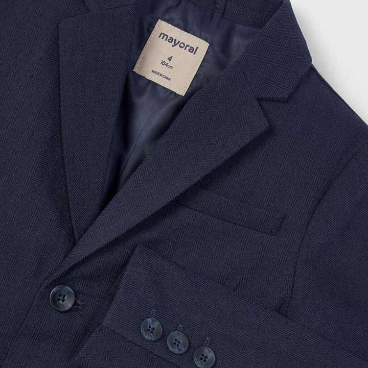 Navy Linen Blazer
