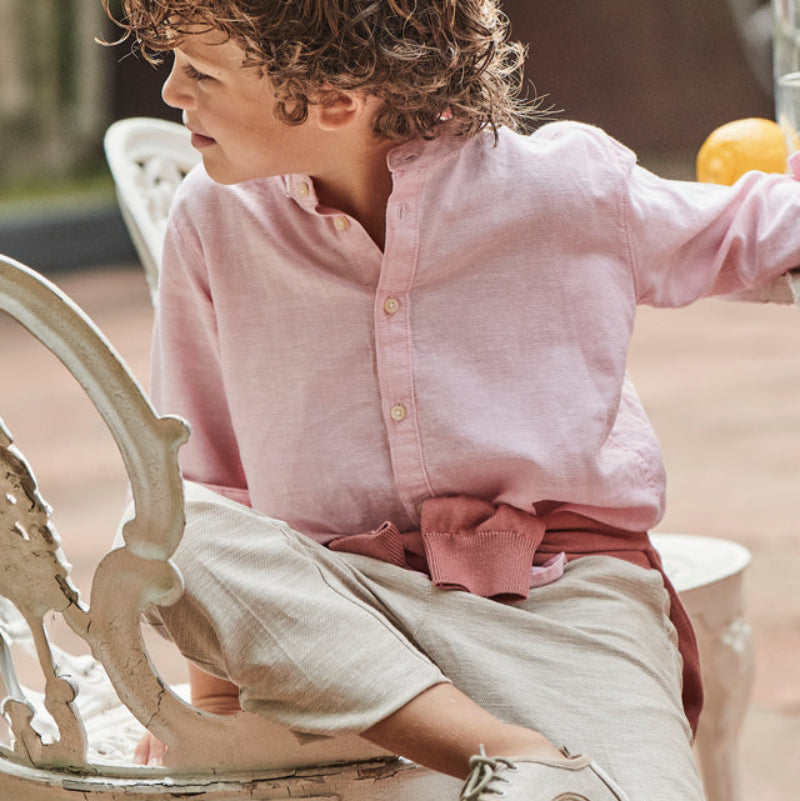 Sand Linen Dress Pants