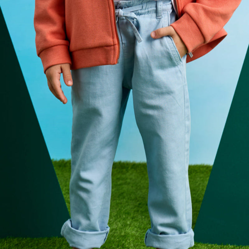 Pearl Blue Linen Pants