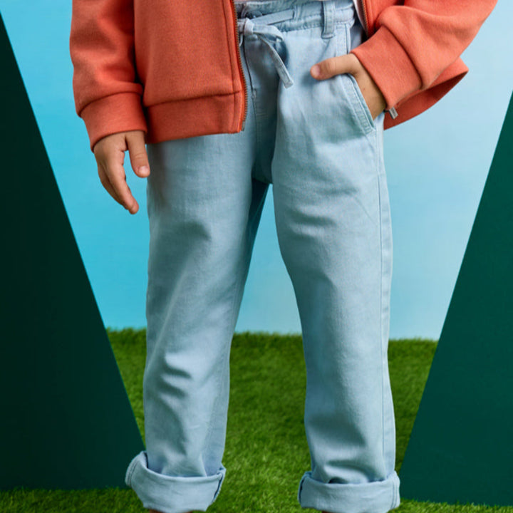 Pearl Blue Linen Pants