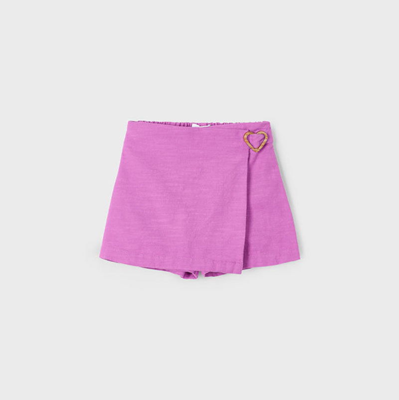 Orchid Heart Buckle Skort