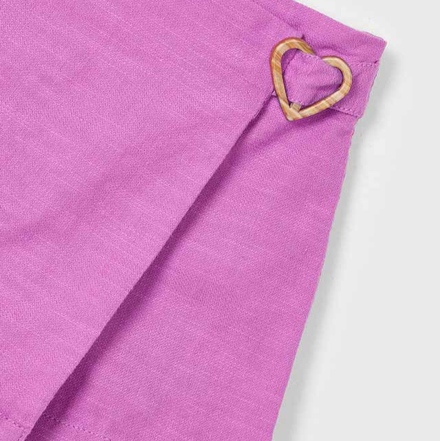 Orchid Heart Buckle Skort