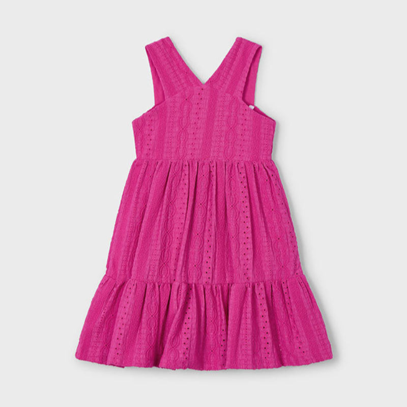 Magenta Jacquard Dress