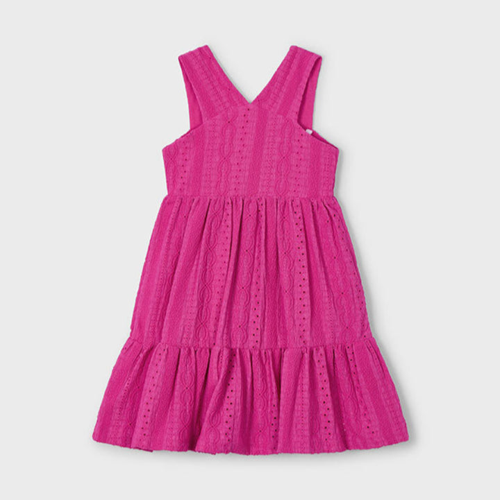 Magenta Jacquard Dress