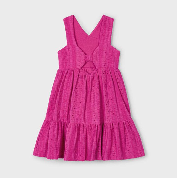 Magenta Jacquard Dress