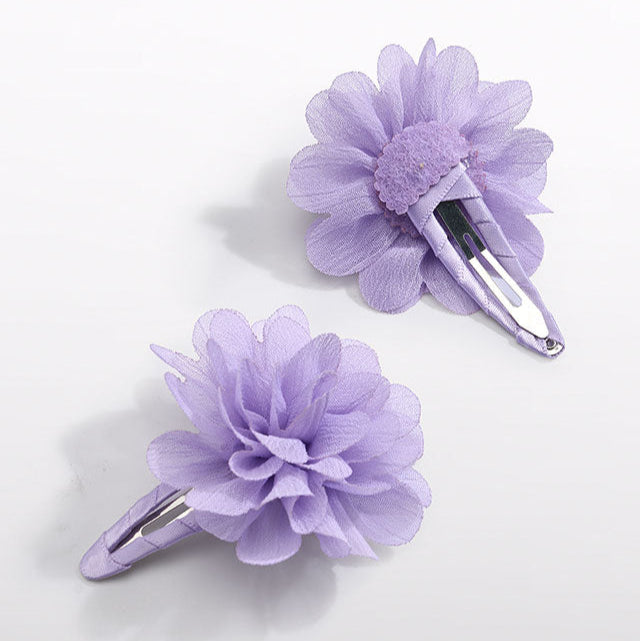 Lilac Bambula Flower Hair Clip