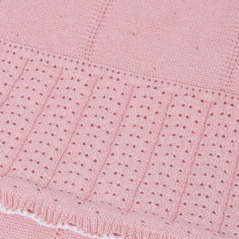 Rose Knit Baby Blanket