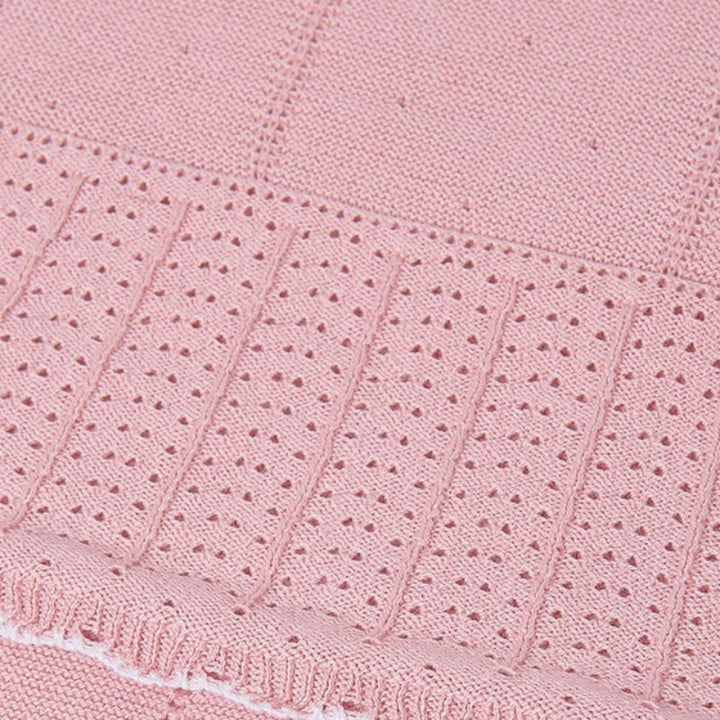 Rose Knit Baby Blanket