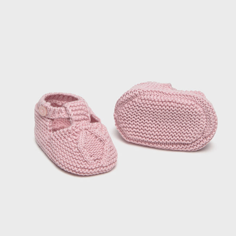 Rose Knit Booties