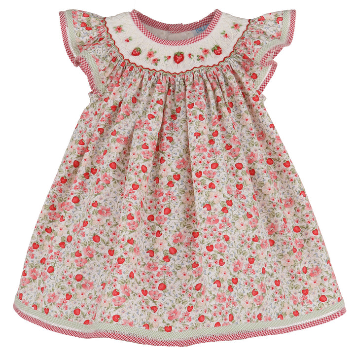 Strawberries Smocked Bishop