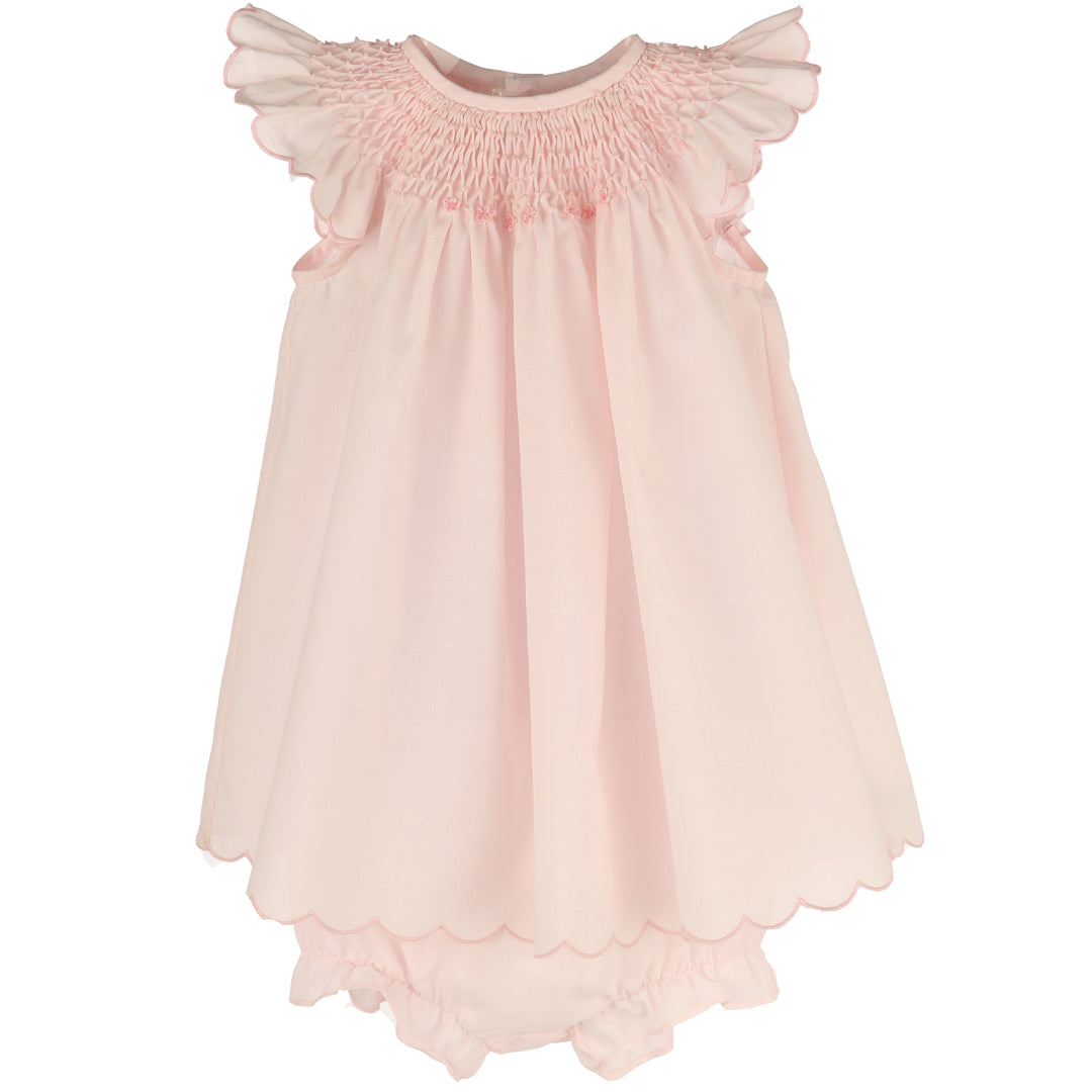 Pink Honeycomb Bishop Dress