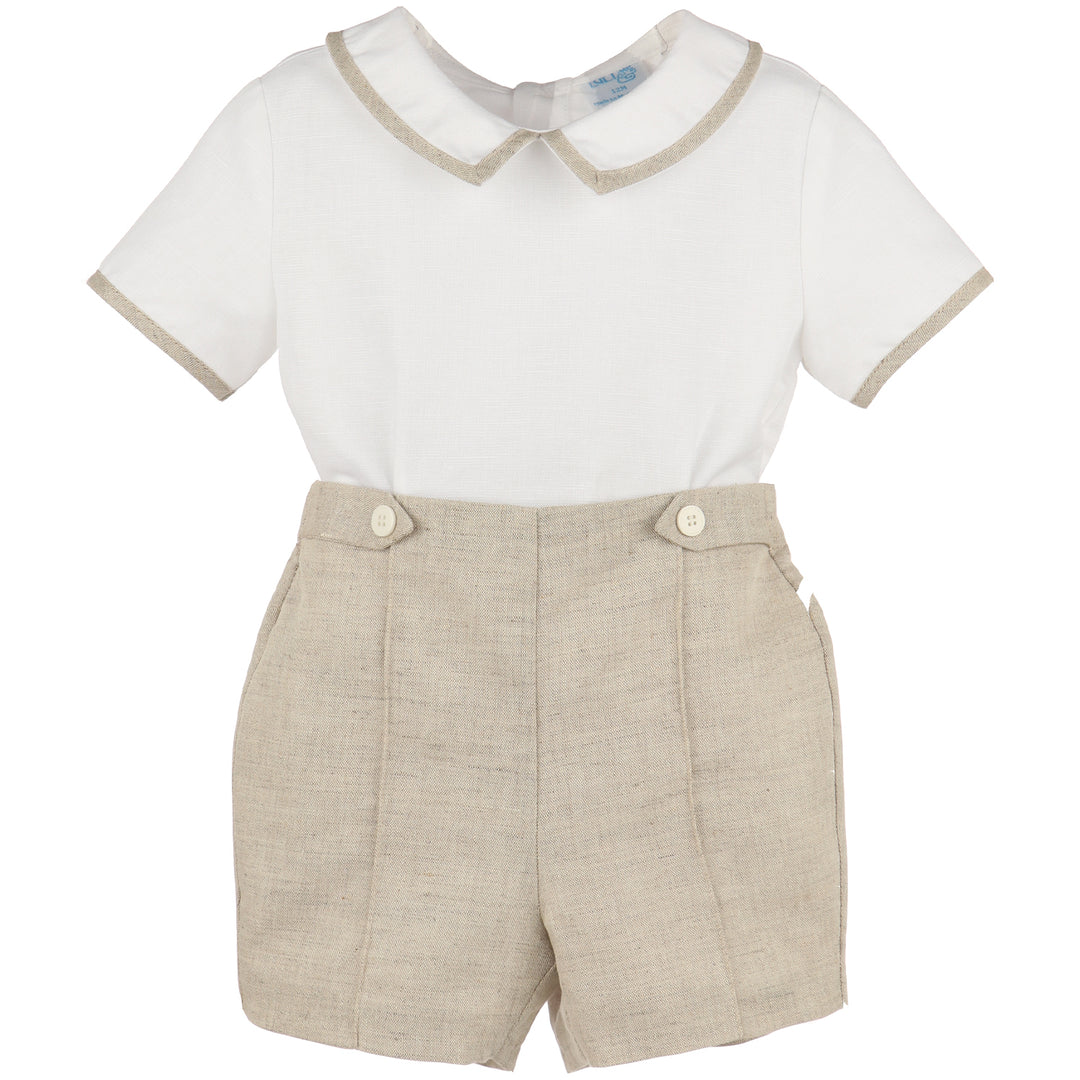 Two Piece Linen Short Set