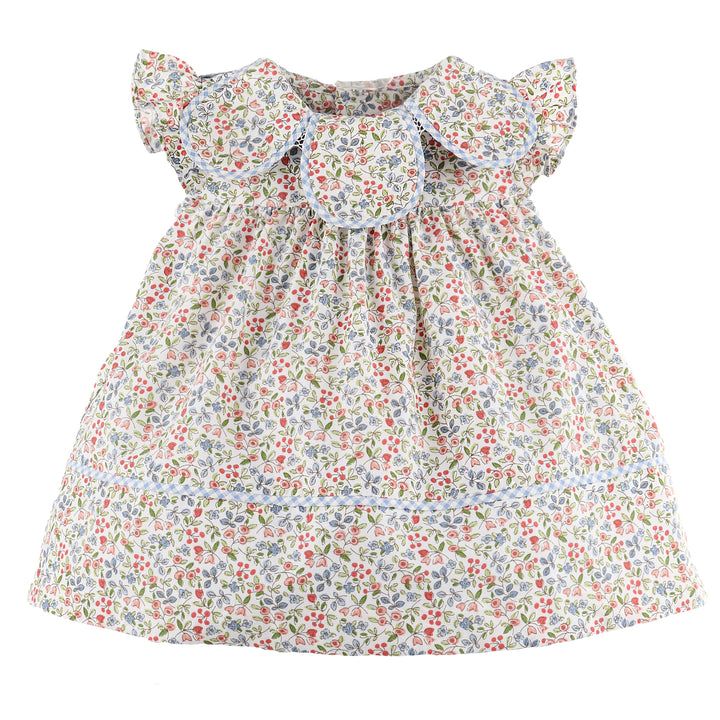 Americana Floral Petal Float Dress w/ Bow Back