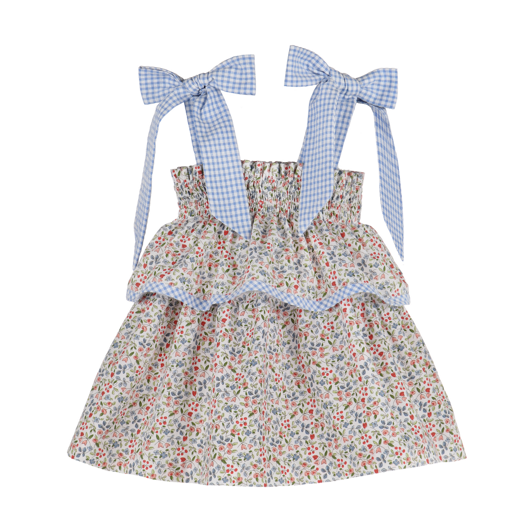 Americana Floral Bow Dress