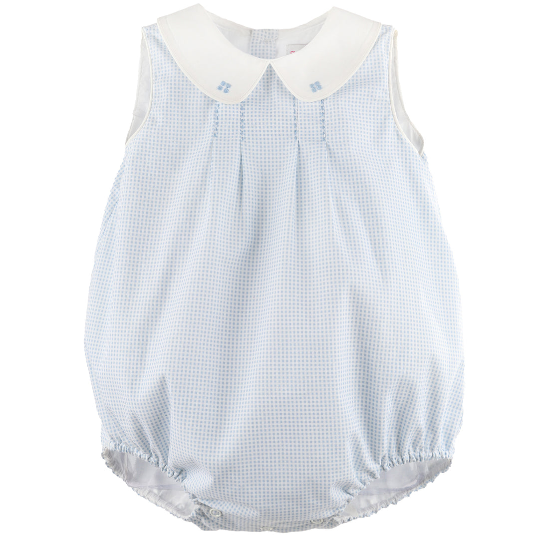 Blue Microcheck Bubble