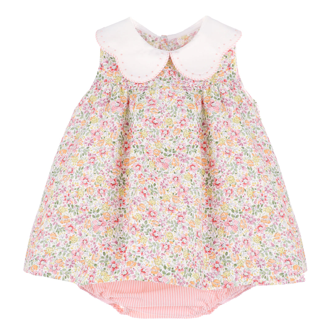 Coral Bloomie Bunch Float Dress w/ Bloomer