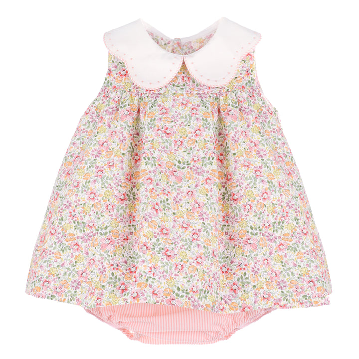 Coral Bloomie Bunch Float Dress w/ Bloomer