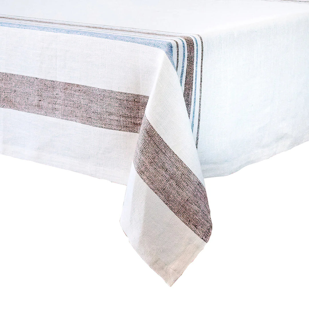 Danish Stripe 60"x 120" Tablecloth - Taupe