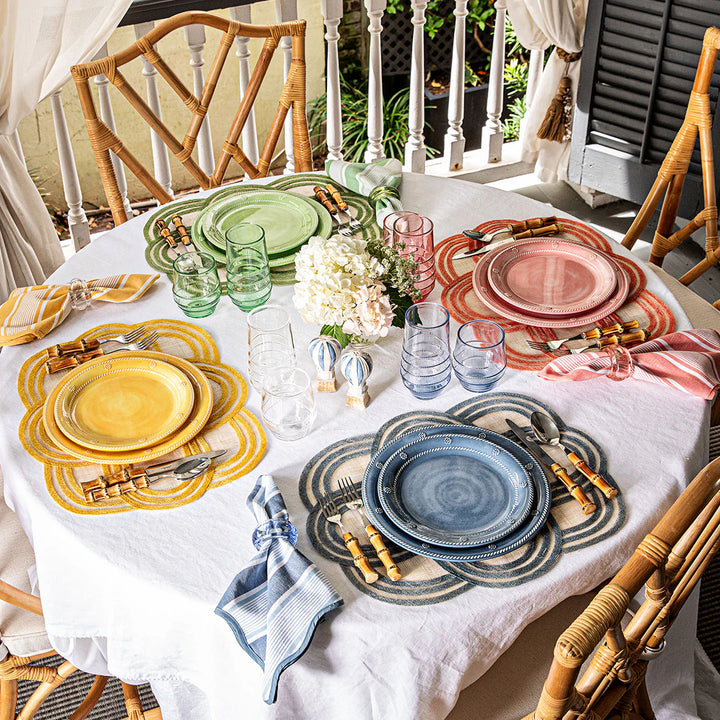 Scallop Stripe Placemat - Sunshine