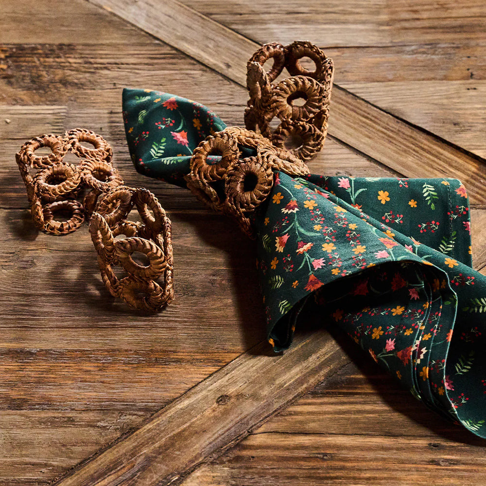 Klara Floral Napkin Set/4 - Evergreen