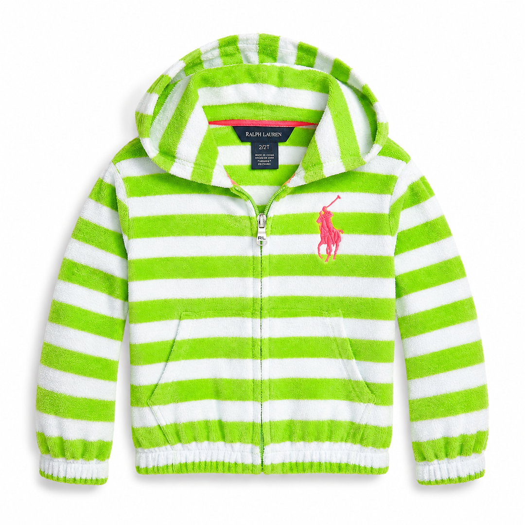 Girls Stripe Terry Coverup