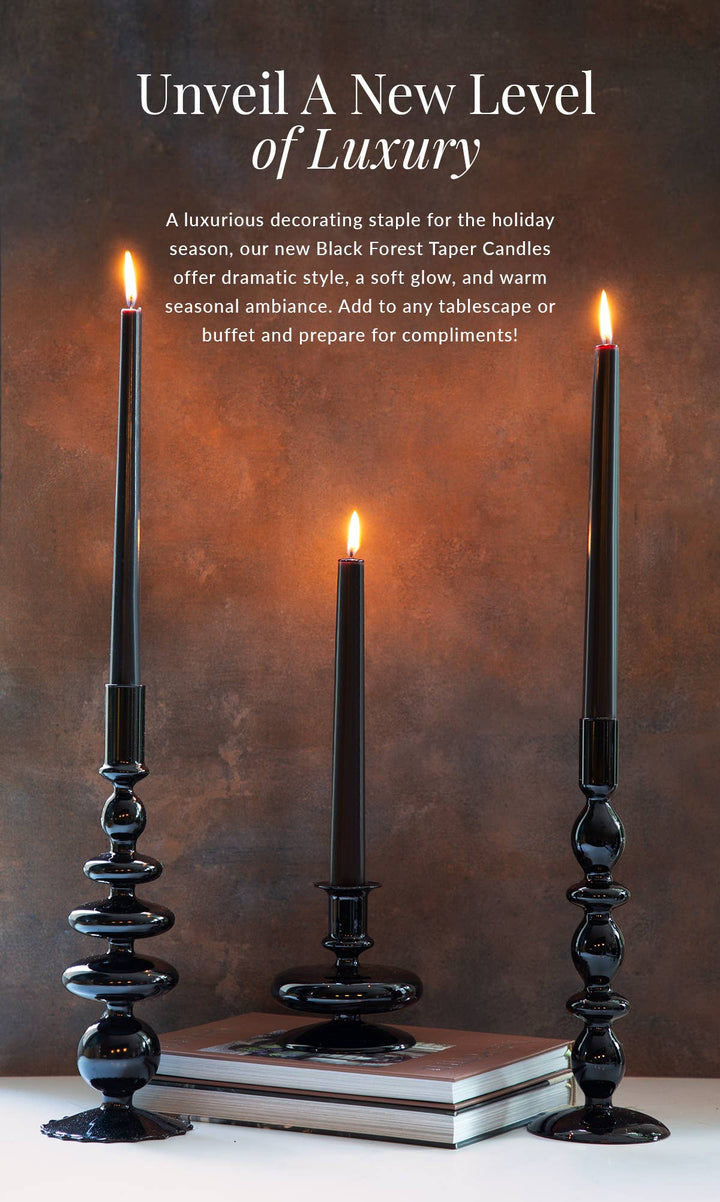 Archipelago Botanicals - Black Forest Scented Taper Candle Set
