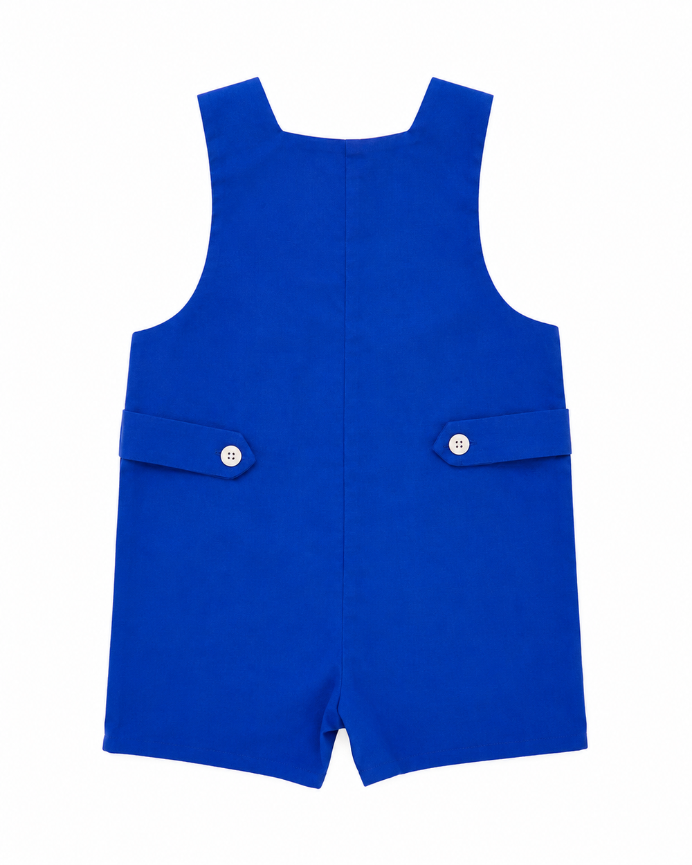 Cobalt Blue Short John John W/ Tabs