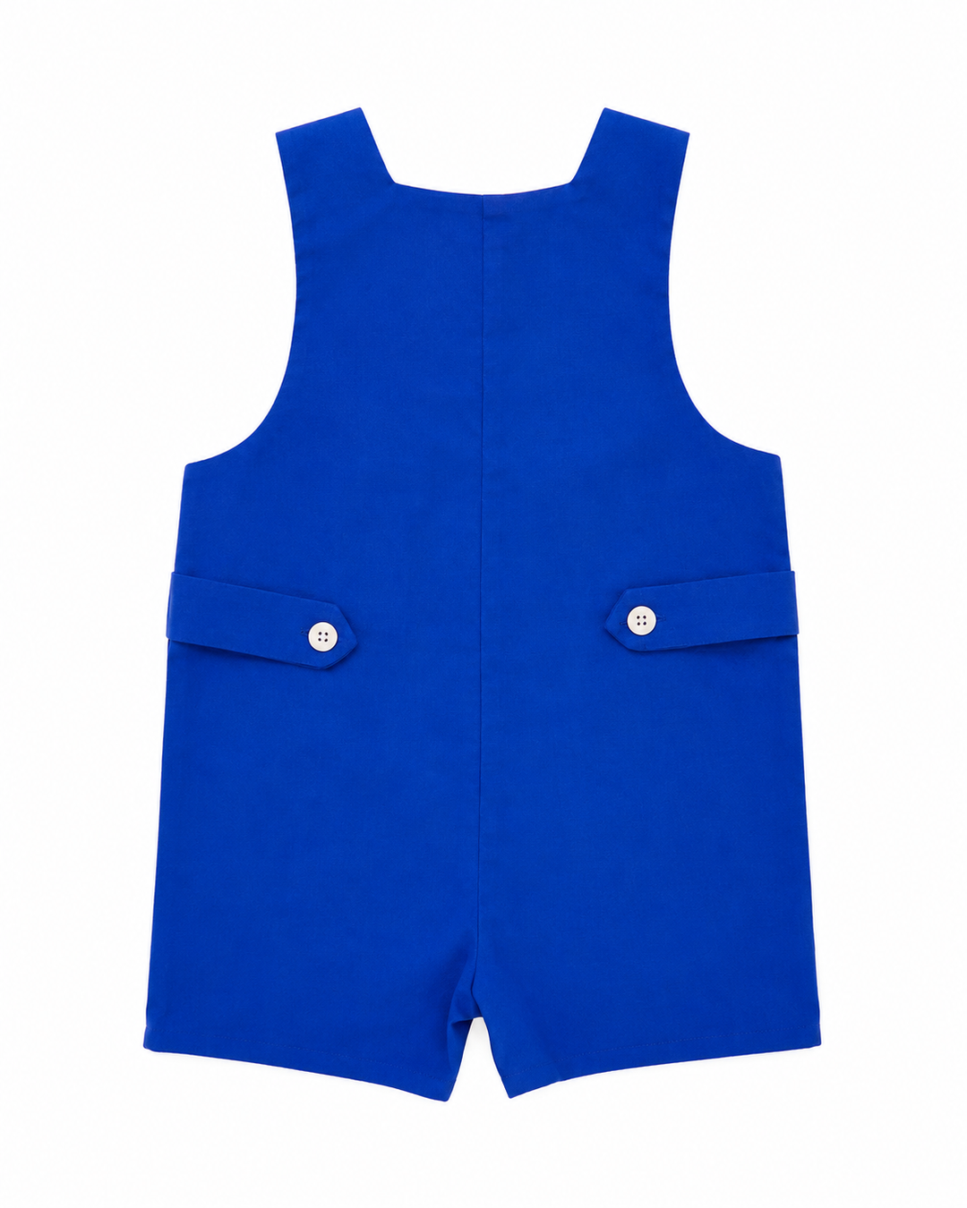 Cobalt Blue Short John John W/ Tabs