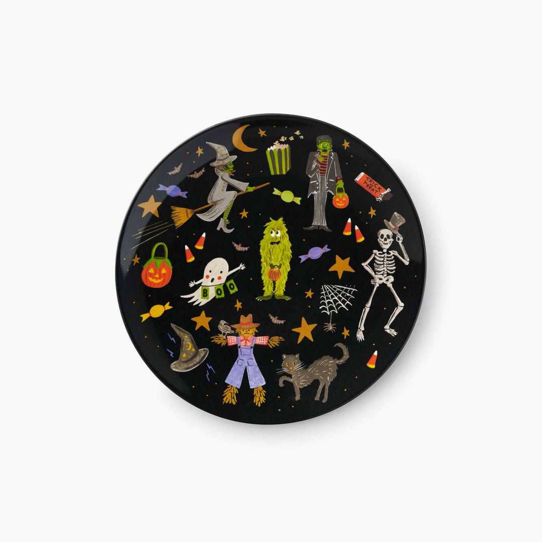 Halloween Parade Melamine Assorted Dessert Plates