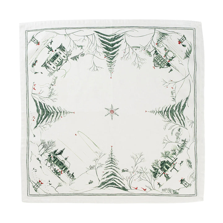 Country Estate Winter Frolic Napkin Set/4 - Evergreen