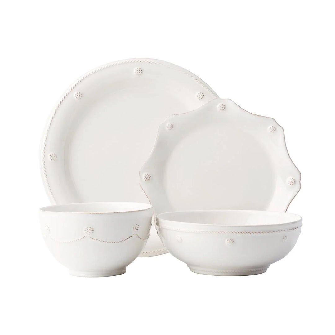 Bilbao 4pc Place Setting - Whitewash