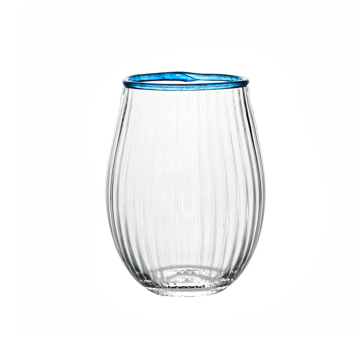 Nell Stemless Wine Glass Assorted Set/4 - Multi