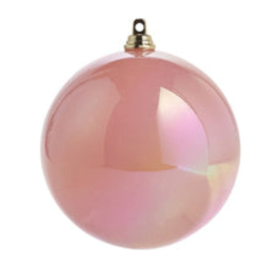 Iridescent Pink Ball Ornament