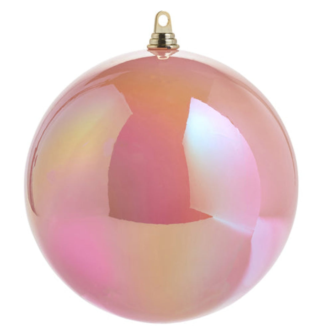 Iridescent Pink Ball Ornament