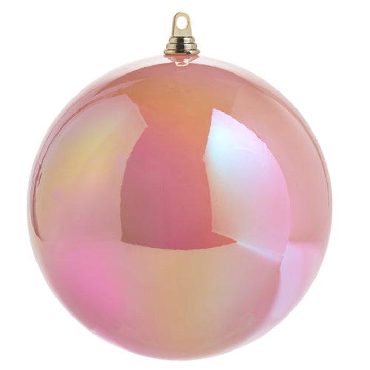 Iridescent Pink Ball Ornament