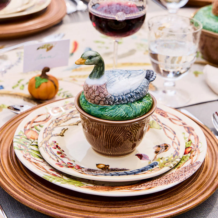 Forest Walk Duck Bowl with Lid - Multi