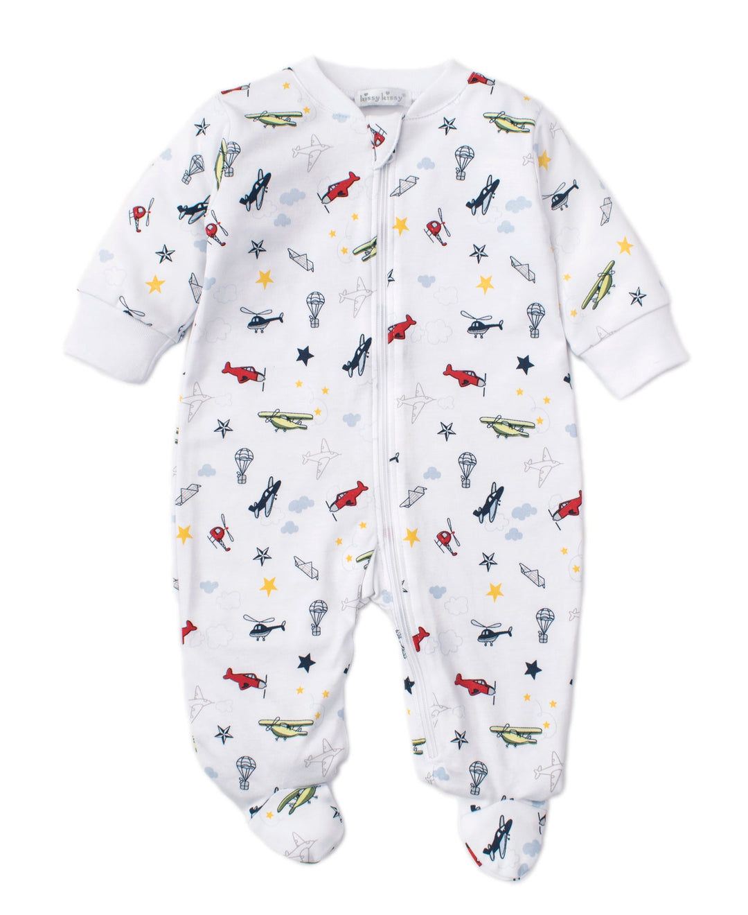 Aviators Print Footie w/ Zip