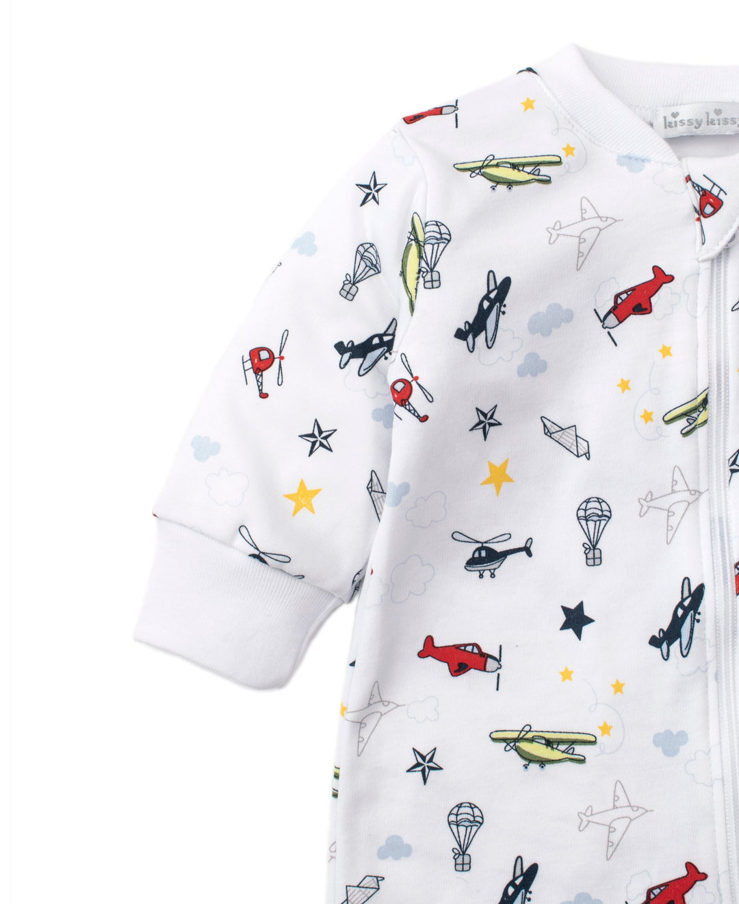 Aviators Print Footie w/ Zip