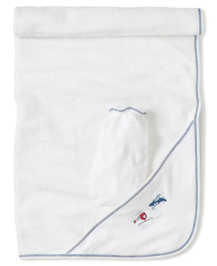 Aviators Hooded Towel & Mitt Set